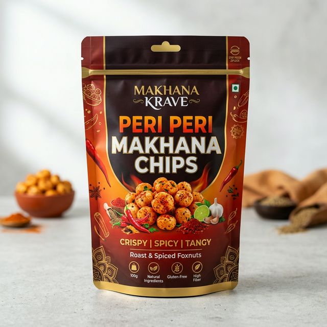 Premium Peri Peri Makhana Chips Wholesale Export Quality